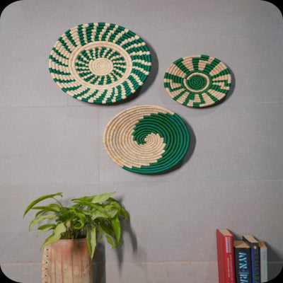 Sabai Grass Wall Plates | Set of 3 – Wall Decor on Brown Living™. SKU: C0_sab_00001. Img 13.