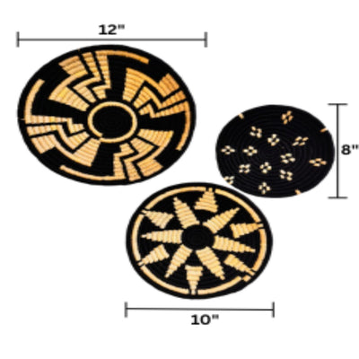 Sabai Grass Wall Plates | Set of 3 – Wall Decor on Brown Living™. SKU: C0_sab_00044. Img 24.