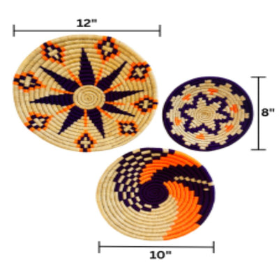 Sabai Grass Wall Plates | Set of 3 – Wall Decor on Brown Living™. SKU: C0_sab_00044. Img 23.