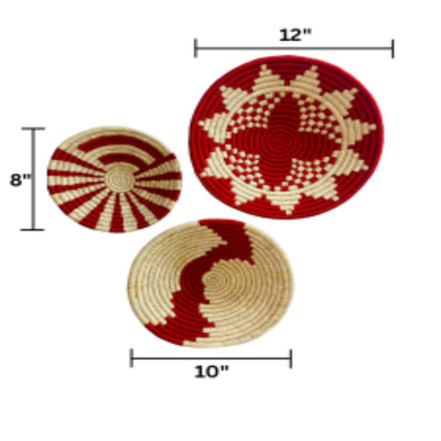 Sabai Grass Wall Plates | Set of 3 – Wall Decor on Brown Living™. SKU: C0_sab_00044. Img 29.