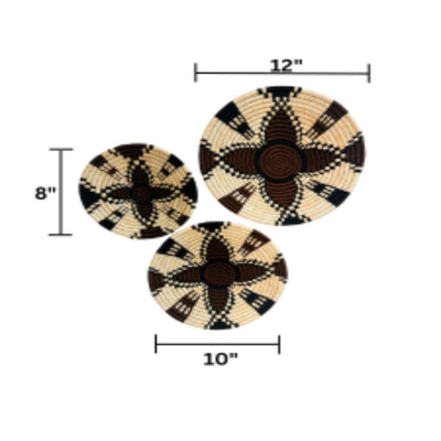 Sabai Grass Wall Plates | Set of 3 – Wall Decor on Brown Living™. SKU: C0_sab_00044. Img 27.