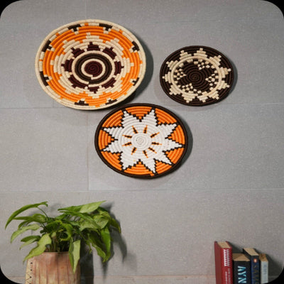 Sabai Grass Wall Plates | Set of 3 – Wall Decor on Brown Living™. SKU: C0_sab_00002. Img 16.