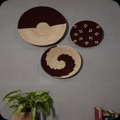 Sabai Grass Wall Plates | Set of 3 – Wall Decor on Brown Living™. SKU: C0_sab_00003. Img 18.