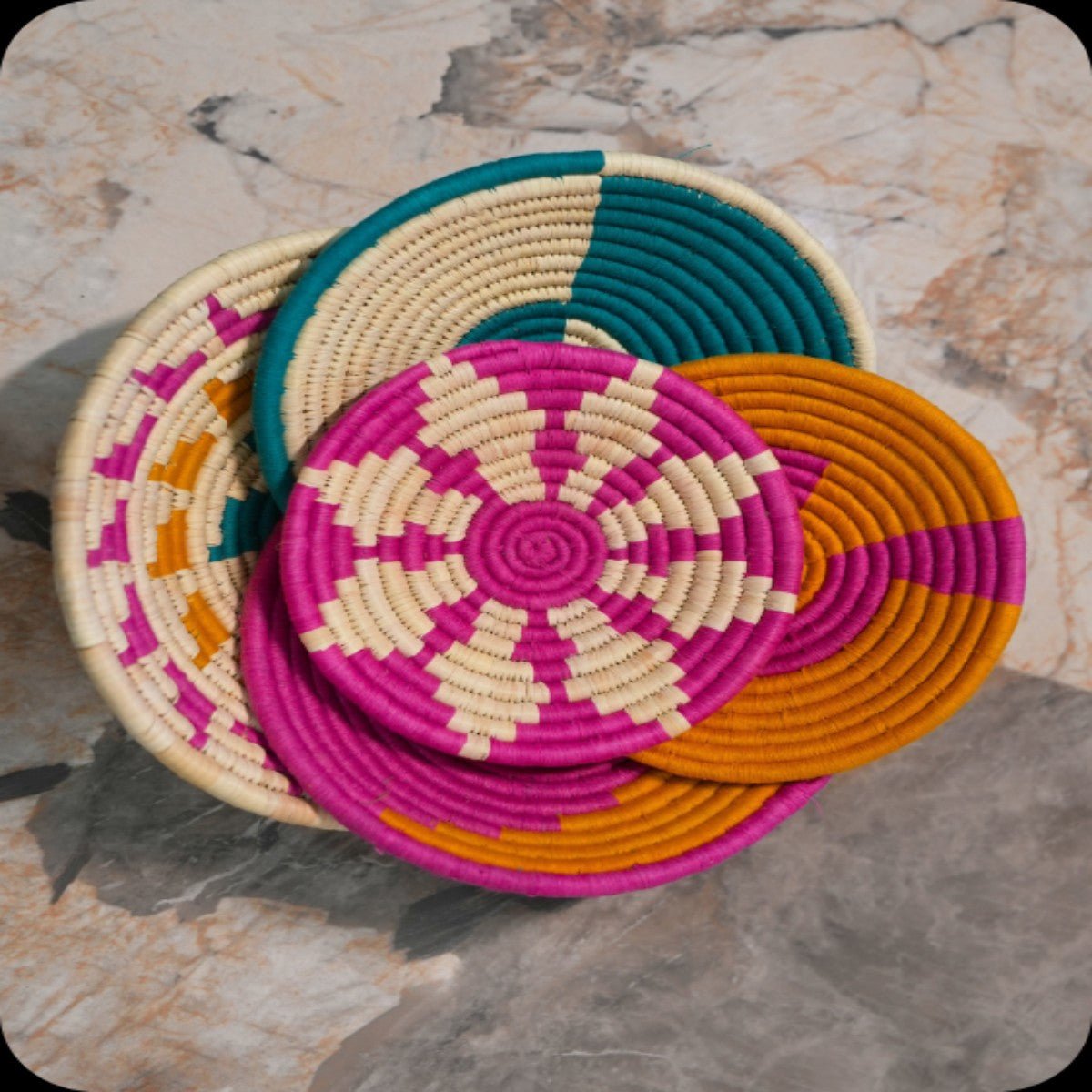 Sabai Grass Wall Plates | Set of 5 – Wall Decor on Brown Living™. SKU: C0_sab_00042. Img 3.