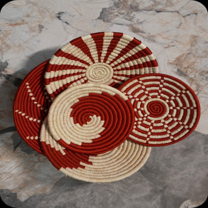 Sabai Grass Wall Plates | Set of 5 – Wall Decor on Brown Living™. SKU: C0_sab_00042. Img 2.