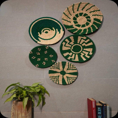 Sabai Grass Wall Plates | Set of 5 – Wall Decor on Brown Living™. SKU: C0_sab_00040 - n. Img 6.