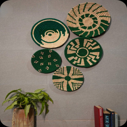 Sabai Grass Wall Plates | Set of 5 – Wall Decor on Brown Living™. SKU: C0_sab_00040 - n. Img 6.