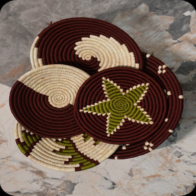 Sabai Grass Wall Plates | Set of 5 – Wall Decor on Brown Living™. SKU: C0_sab_00039. Img 9.