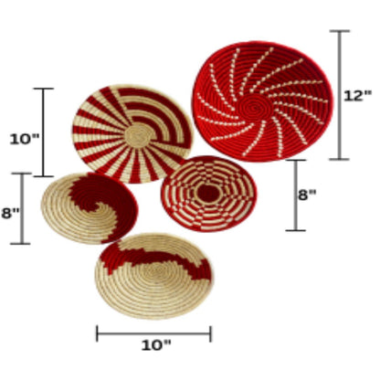 Sabai Grass Wall Plates | Set of 5 – Wall Decor on Brown Living™. SKU: C0_sab_00006 - n. Img 18.