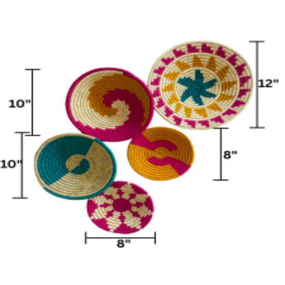 Sabai Grass Wall Plates | Set of 5 – Wall Decor on Brown Living™. SKU: C0_sab_00006 - n. Img 17.