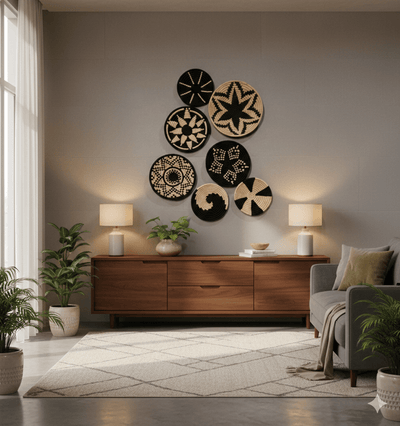 Sabai Grass Wall Plates | Set of 7 – Wall Decor on Brown Living™. SKU: C0_sab_00008. Img 9.
