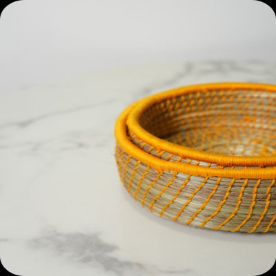 Sabai Multi - purpose Grass Basket | Set of 2 – Baskets & Boxes on Brown Living™. SKU: C0_sab_00050. Img 5.