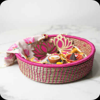 Sabai Multi - purpose Grass Basket | Set of 2 – Baskets & Boxes on Brown Living™. SKU: C0_sab_00051. Img 1.