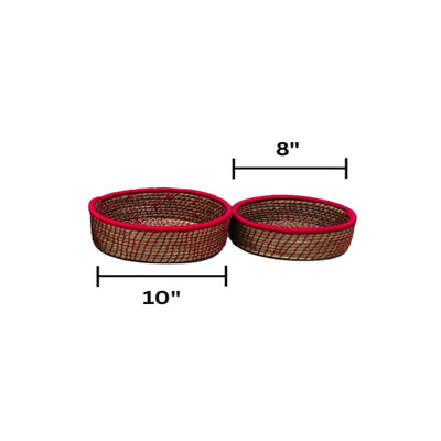 Sabai Multi - purpose Grass Basket | Set of 2 – Baskets & Boxes on Brown Living™. SKU: C0_sab_00052. Img 9.