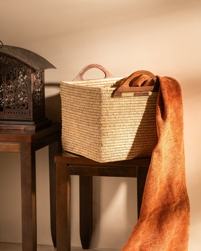 Sabai & Palm Storage Basket – Baskets & Boxes on Brown Living™. SKU: SBLBAS017D. Img 1.