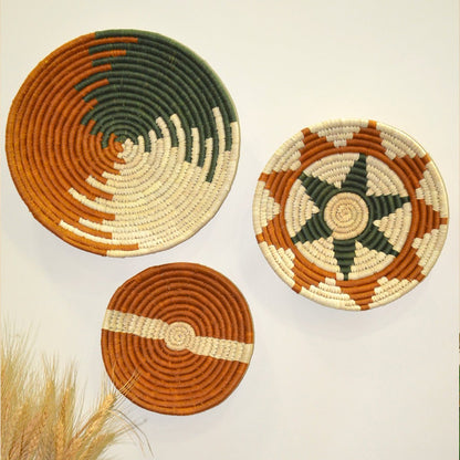 Sabai Wall Baskets – Home Decor by DHARINI available on Brown Living™. Maroon Black . SKU: SBWBAS024A. Img 4.