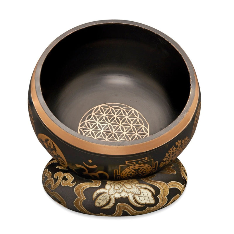 Sacred Mantra Bowls - 35 Inches - Blue | Verified Sustainable by Brown Living™