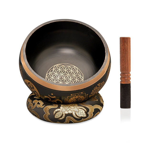 Sacred Mantra Bowls - 35 Inches - Blue | Verified Sustainable by Brown Living™