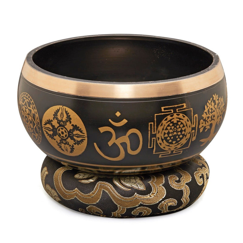 Sacred Mantra Bowls - 35 Inches - Blue | Verified Sustainable by Brown Living™