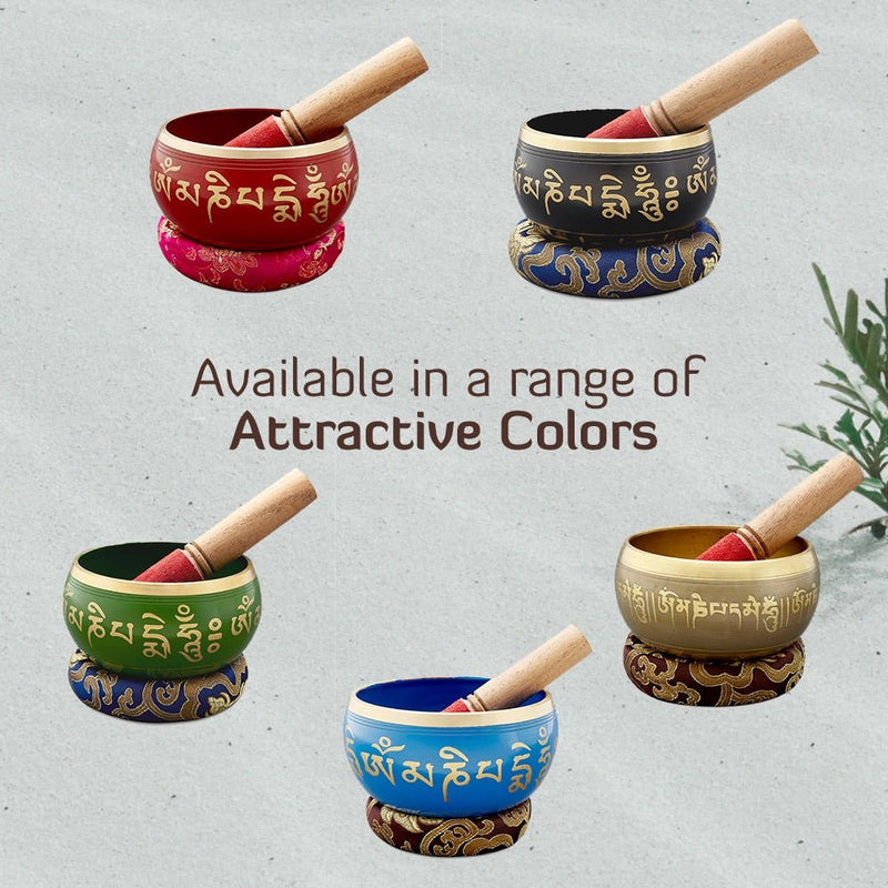 Sacred Mantra Bowls - 4 Inches - Black | Verified Sustainable Musical Instruments on Brown Living™