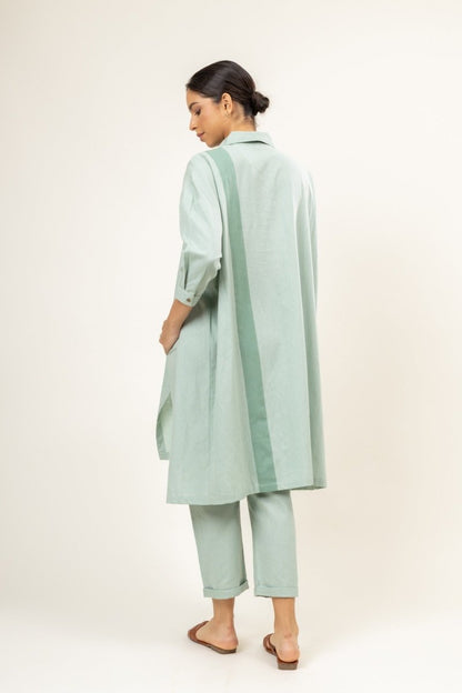 Sage Green Blake - Upcycled Cotton Tunic | Verified Sustainable by Brown Living™