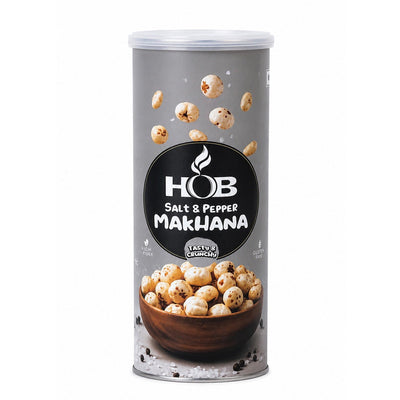 Salt & Pepper Makhana 60g | Roasted Fox Nuts Healthy Snack – Healthy Snacks on Brown Living™. SKU: HGE0001. Img 2.