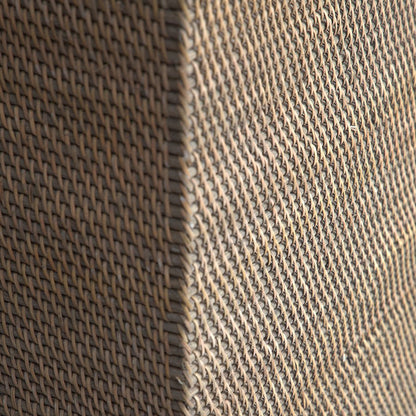 Samara Grey Rattan Basket with Lining – Handmade Storage – Home Decor on Brown Living™. SKU: SamaraBasketwithlining. Img 3.