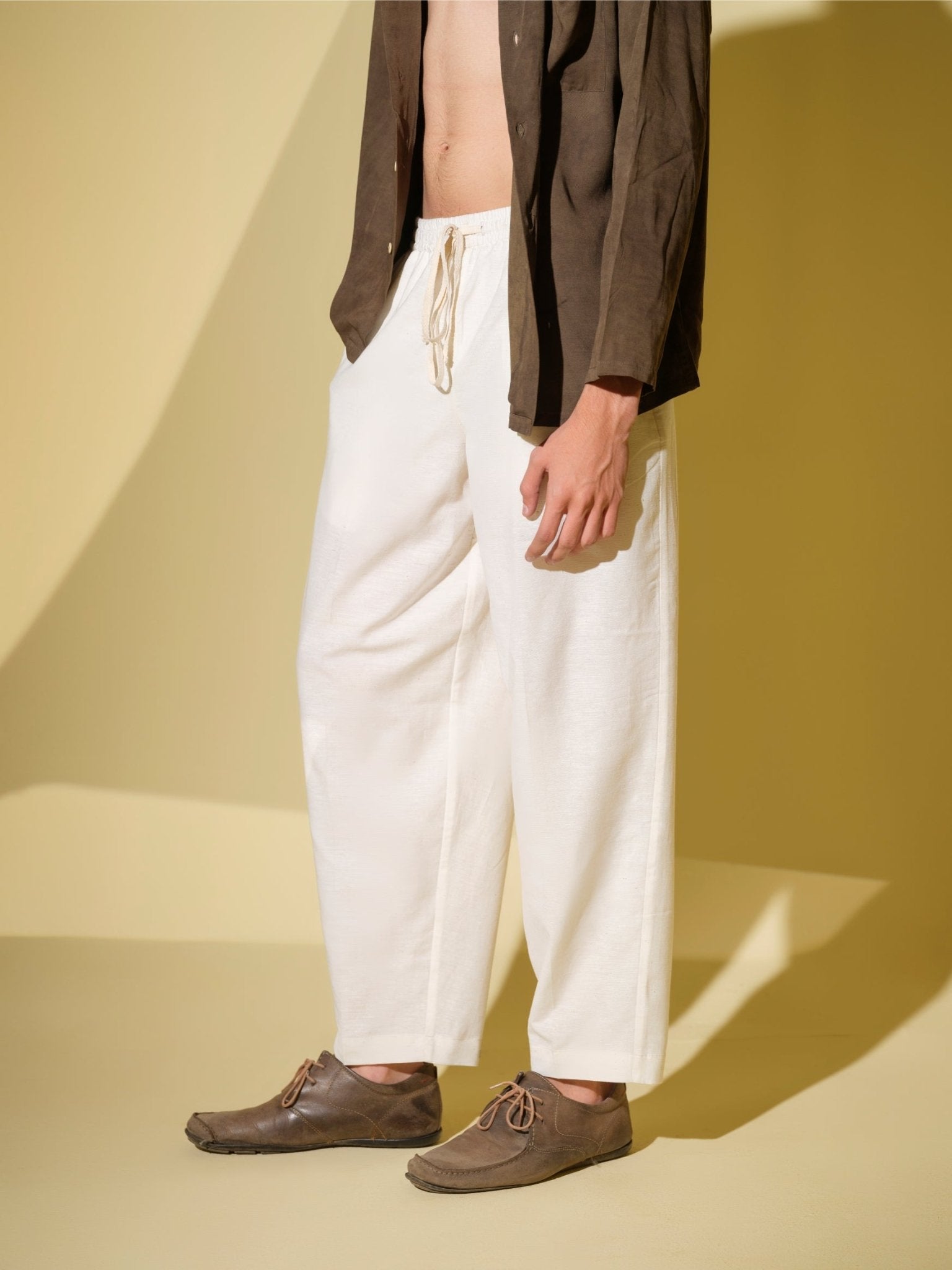 Samatva - Kala Cotton Pant – Mens Pants by Vasudhaa Vastrram available on Brown Living™. S . SKU: VDYPT6S001M5004. Img 2.