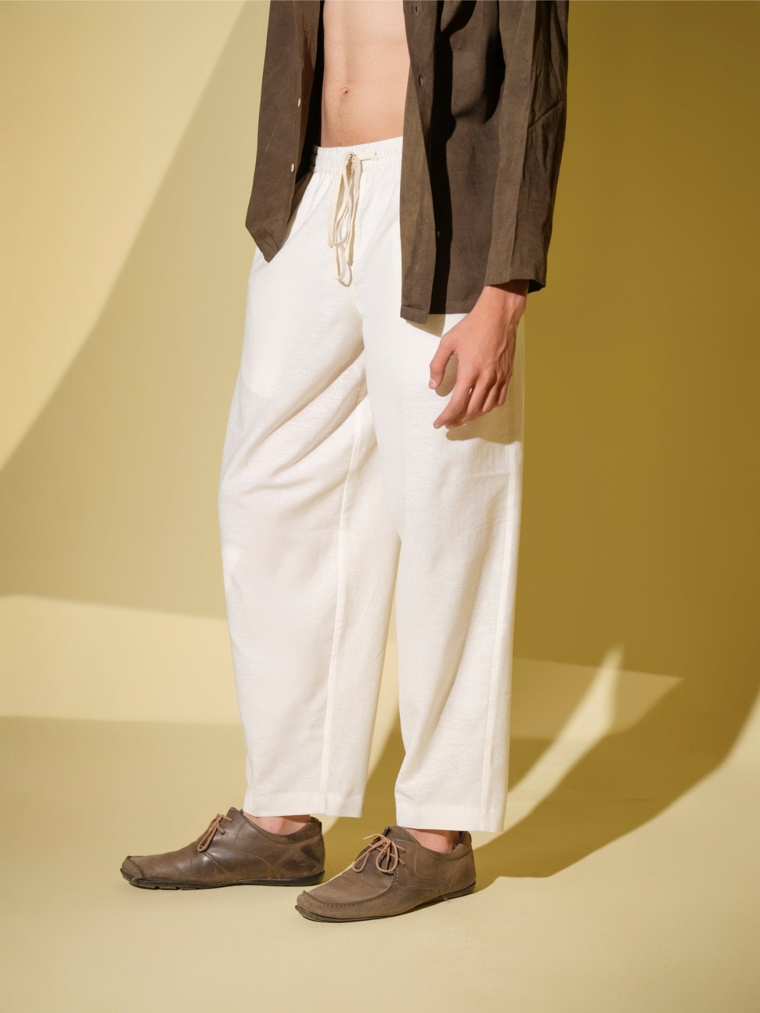 Samatva - Kala Cotton Pant – Mens Pants by Vasudhaa Vastrram available on Brown Living™. S . SKU: VDYPT6S001M5004. Img 1.