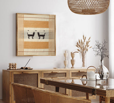 Sambhar Deer Wall Art – 15 x 17 Inches | Hand - Painted (Unframed) – Wall Decor on Brown Living™. SKU: UD00000210. Img 1.