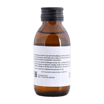 Sambrani resin infused Aroma Oil 100ml – Body Oil on Brown Living™. SKU: 133-08242-praanapoorna-SKUB8. Img 4.