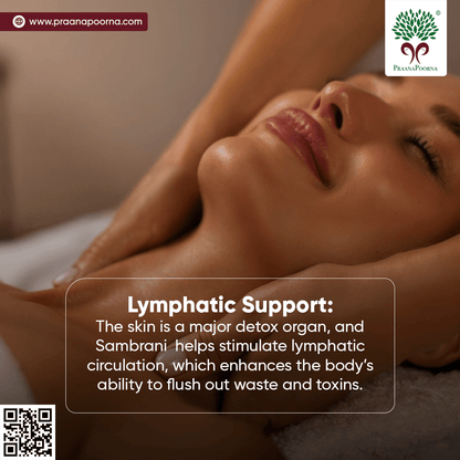 Sambrani Resin Infused Castor Massage Oil 100ml – Body Oil on Brown Living™. SKU: 133-08241-praanapoorna-SKUB7. Img 5.