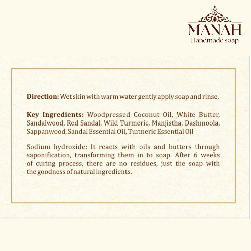 Sandalwood Botanical Soap – Soap by Manah Handmade Soap available on Brown Living™. . SKU: MSS1. Img 2.
