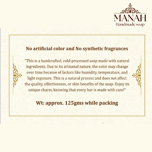 Sandalwood Botanical Soap – Soap by Manah Handmade Soap available on Brown Living™. . SKU: MSS1. Img 3.