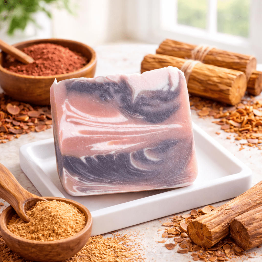 Sandalwood Sundae Handmade Soap 120g | Natural Bath Bar – Body Soap on Brown Living™. SKU: SN-CP-SS-120. Img 3.