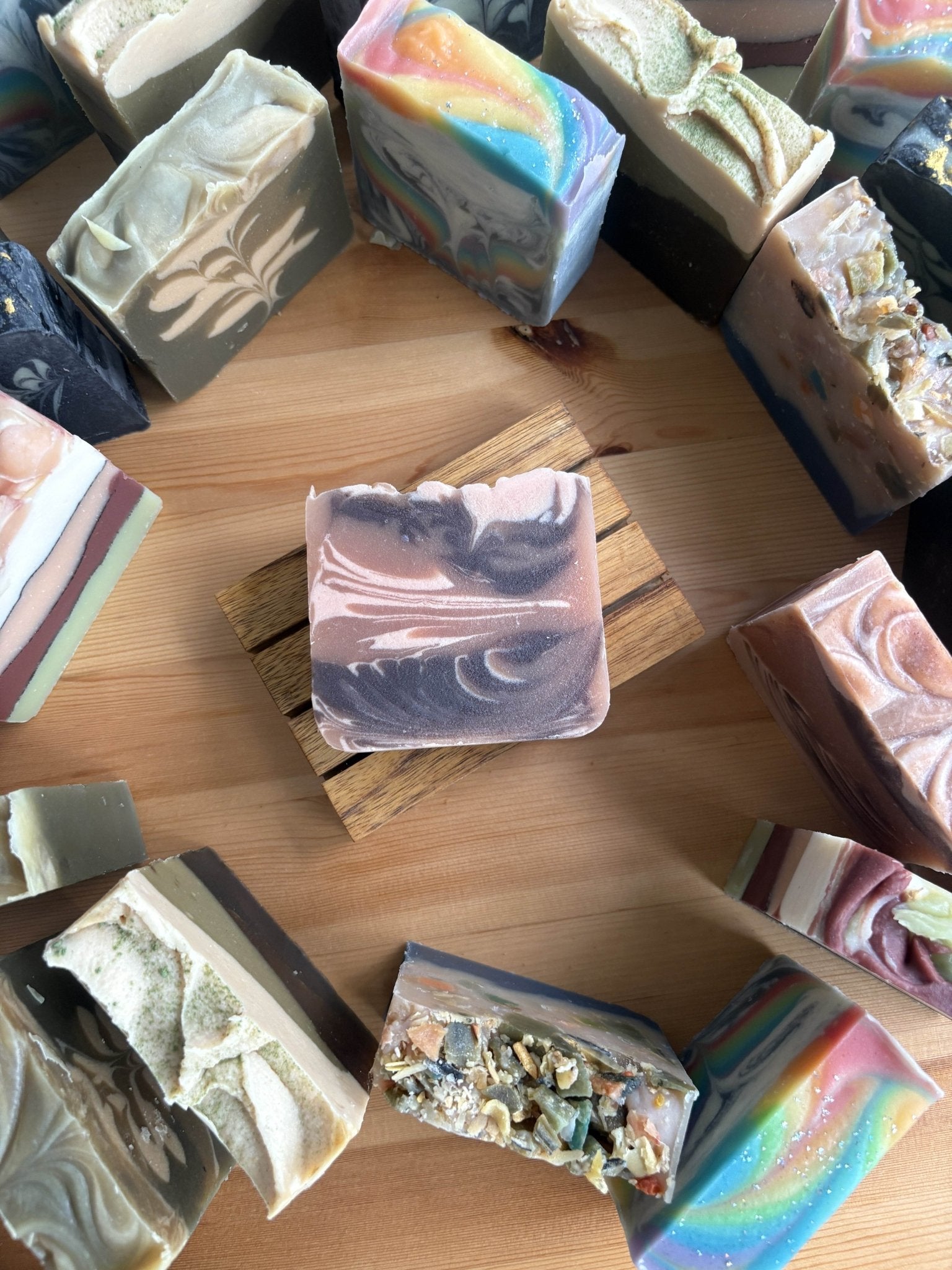 Sandalwood Sundae Handmade Soap 120g | Natural Bath Bar – Body Soap on Brown Living™. SKU: SN-CP-SS-120. Img 1.