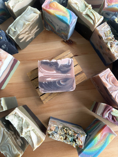 Sandalwood Sundae Handmade Soap 120g | Natural Bath Bar – Body Soap on Brown Living™. SKU: SN-CP-SS-120. Img 1.