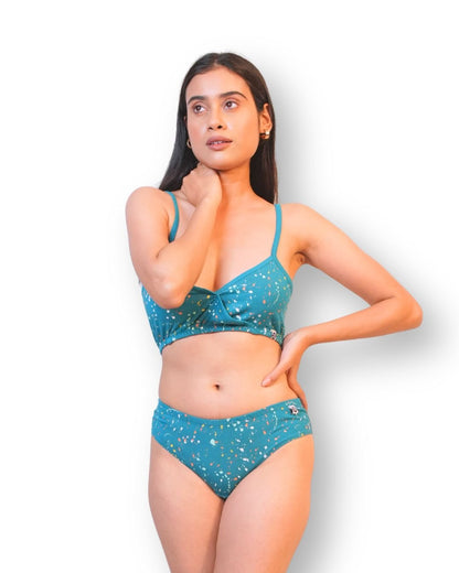 Sapphire Cotton Lingerie Set – Womens Accessories on Brown Living™. SKU: 008AMORA-TangaTealSpltrAOP-XS. Img 3.