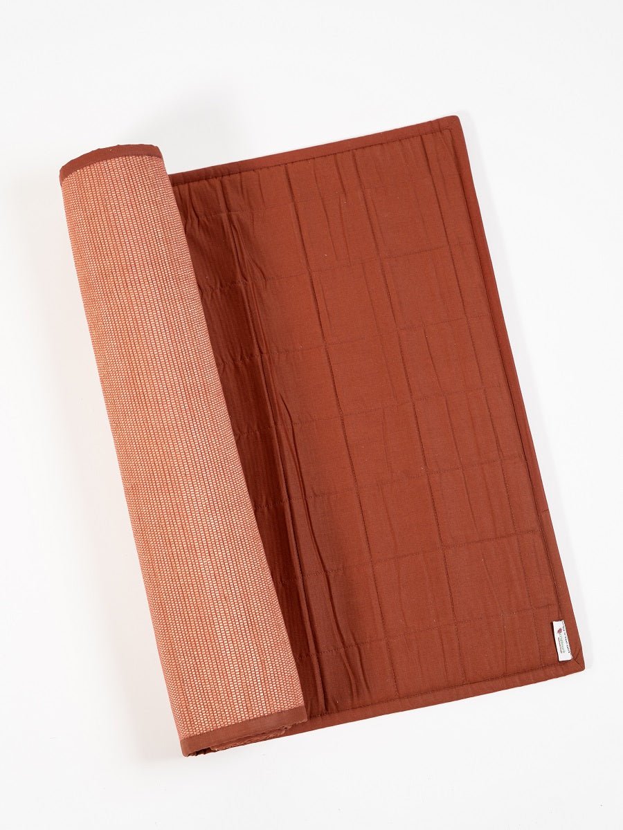 Saral Handwoven Yoga Mat | Eco Friendly Natural Fiber Yoga Mat – Yoga Mat on Brown Living™. SKU: S25SARYMAT229-RU. Img 4.