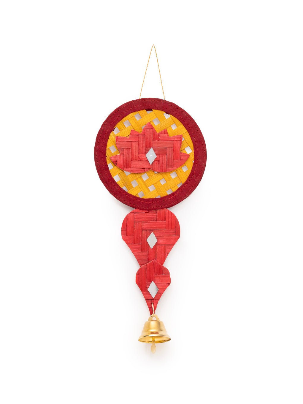 Saroj Handcrafted Bamboo Hanging- Set of 2 – Home Decor on Brown Living™. SKU: HG-2388. Img 2.