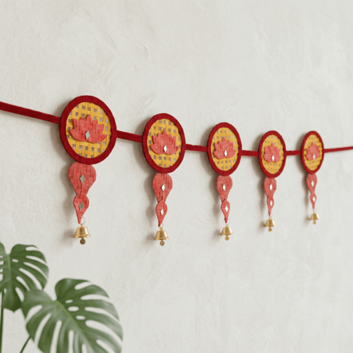 Saroj Handcrafted Bamboo Toran – Home Decor on Brown Living™. SKU: TO-2386. Img 4.