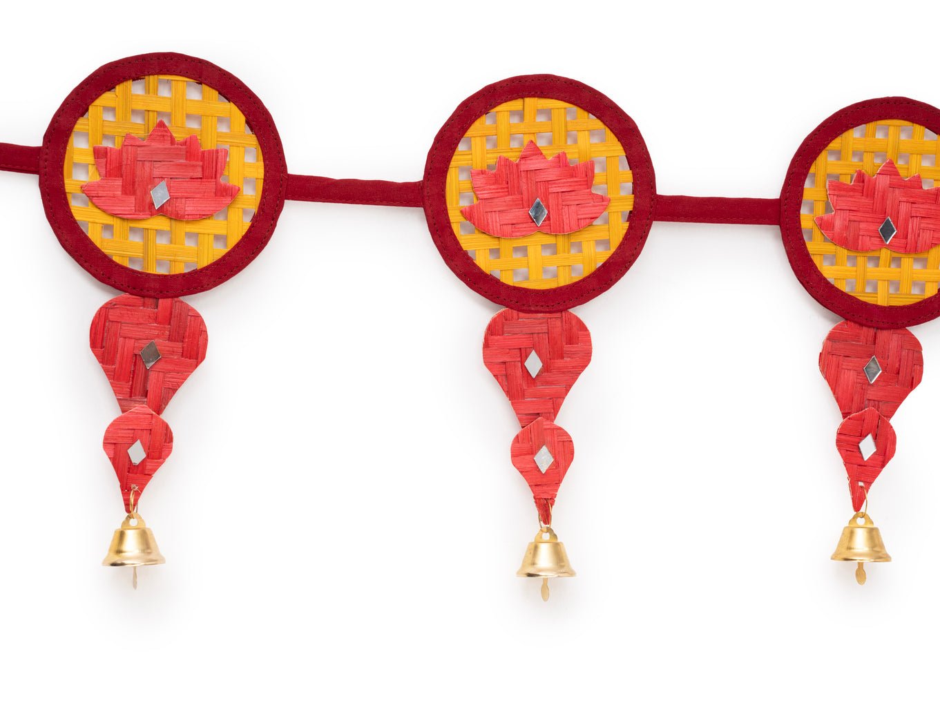 Saroj Handcrafted Bamboo Toran – Home Decor on Brown Living™. SKU: TO-2386. Img 3.