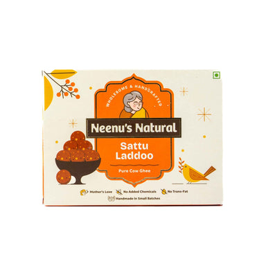 Sattu Laddoo | Traditional High - Protein Ladoo | Healthy Homemade Sweet – Sweets on Brown Living™. SKU: NN_20. Img 1.