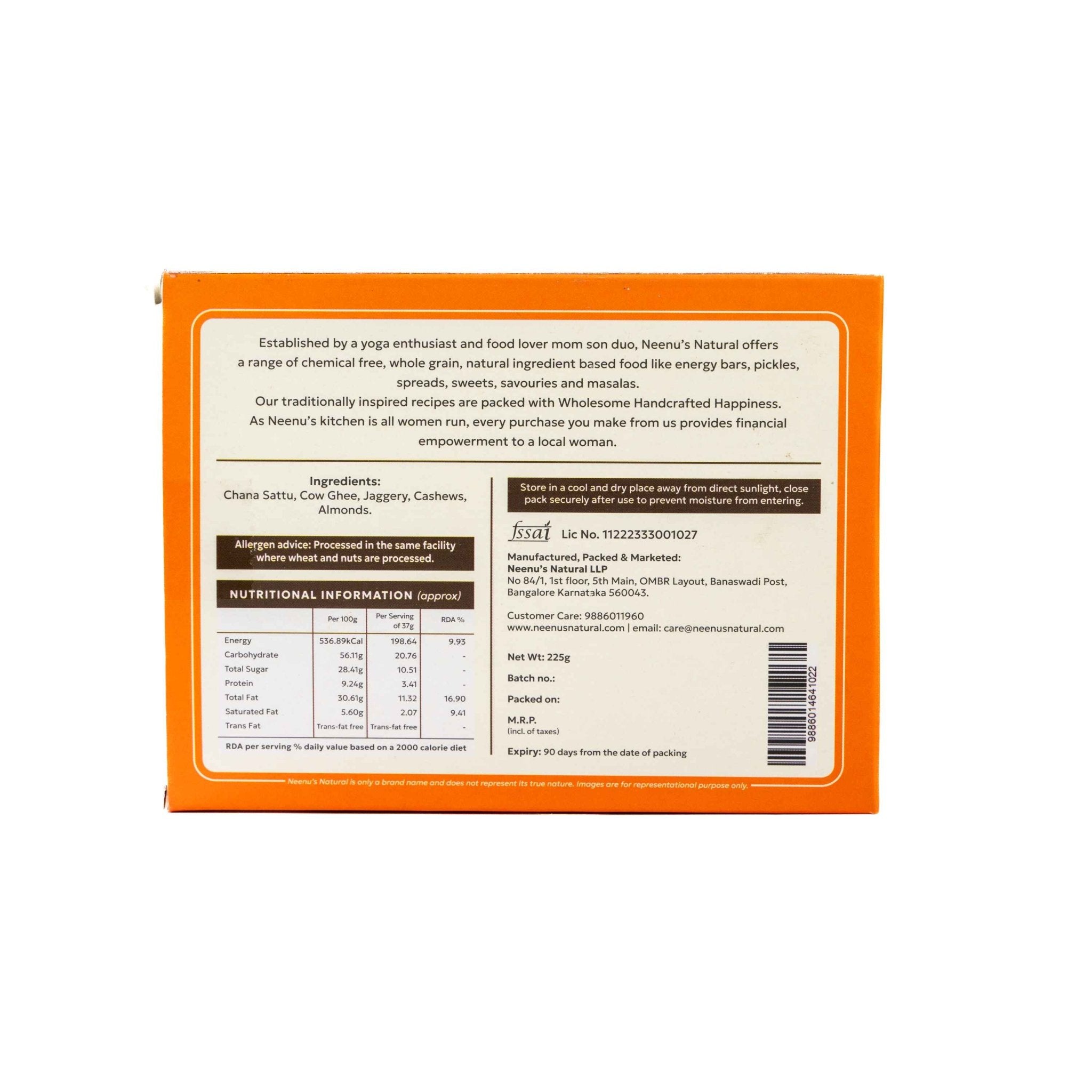 Sattu Laddoo | Traditional High - Protein Ladoo | Healthy Homemade Sweet – Sweets on Brown Living™. SKU: NN_20. Img 2.