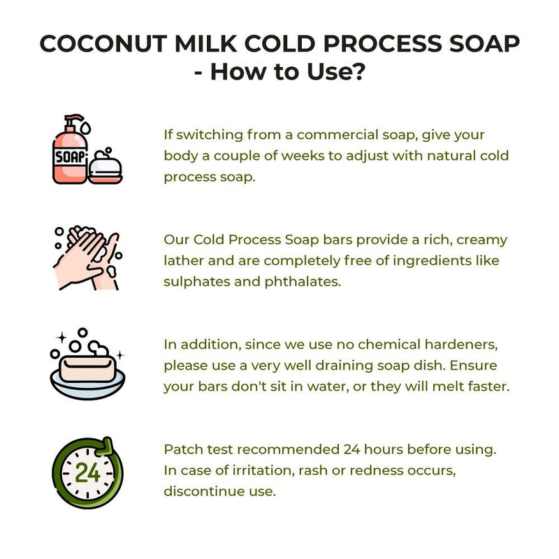 Sattvic Coconut Milk and Green Gram Beans Cold Process Exfoliating Soap (100 g) | Verified Sustainable Body Soap on Brown Living™