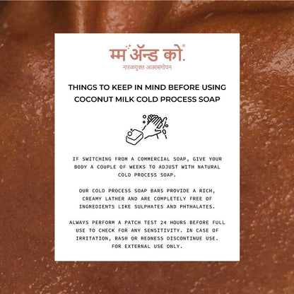 Sattvic Orange Cinnamon Coconut Milk Cold Process Soap – Body Soap on Brown Living™. SKU: CB02. Img 4.