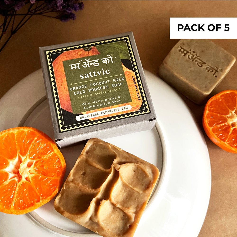Sattvic Orange Cinnamon Coconut Milk Cold Process Soap – Body Soap on Brown Living™. SKU: SCB502. Img 8.