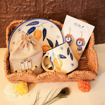 Sattvik Start Diwali Box – Traditional & Healthy Gift Hamper – Gift Hampers on Brown Living™. SKU: GB - 423. Img 1.