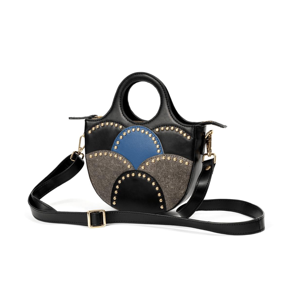 Savannah Vegan Leather Sling - Black – Sling Bag by Green Hermitage available on Brown Living™. . SKU: MSGH2025 - 2002. Img 1.