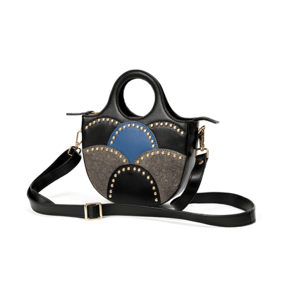 Savannah Vegan Leather Sling - Black – Sling Bag on Brown Living™. SKU: MSGH2025 - 2002. Img 1.